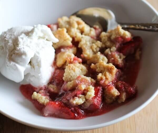 Paleo Strawberry Crumble