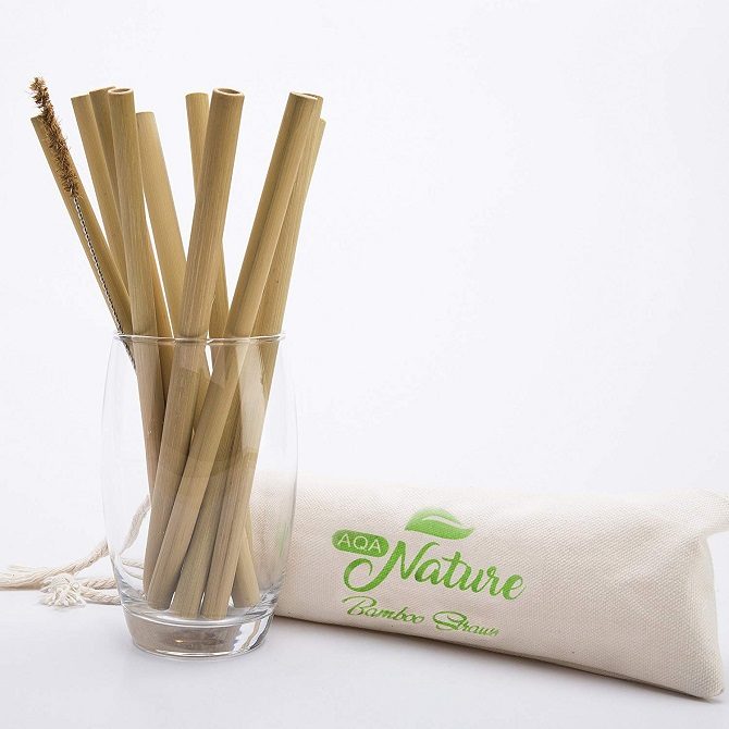 natural bamboo reusable straws