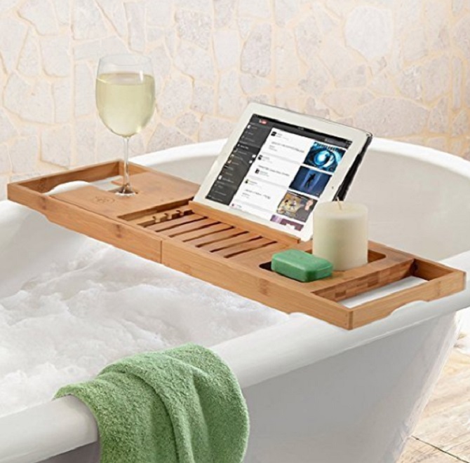 bathtub wine holder
