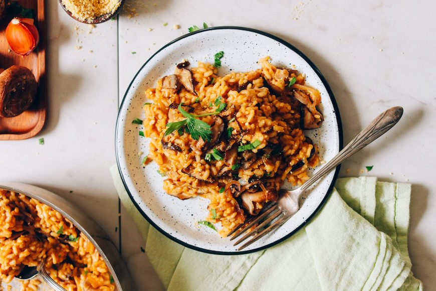 shiitake mushroom risotto