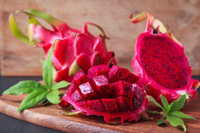 red pitaya or dragon fruit