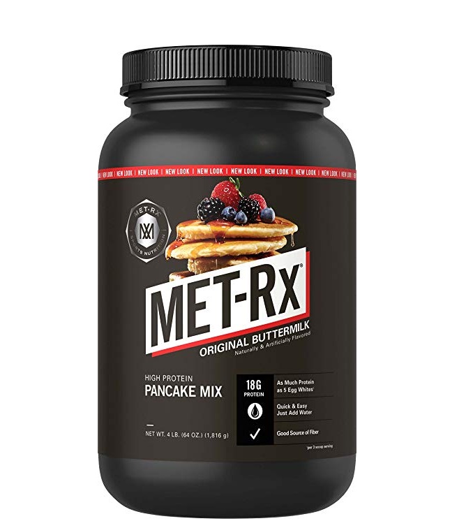 Met-Rx protein pancake mix on Amazon