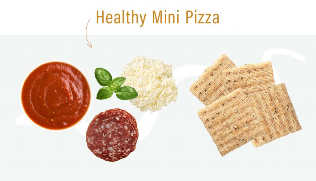 healthy lunchables idea mini pizza