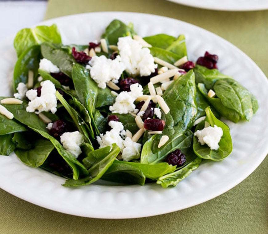 thanksgiving spinach salad