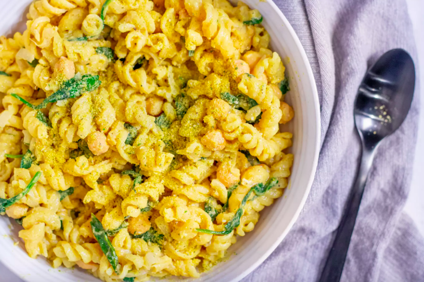 chickpea florentine pasta