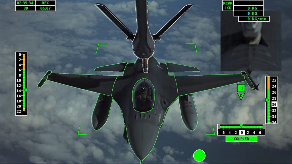 The automatic air refueling system.