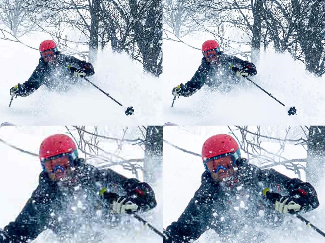 Take a closer look at aggressive lossy (left) versus a touch of lossy (right). The compression choice makes a difference.