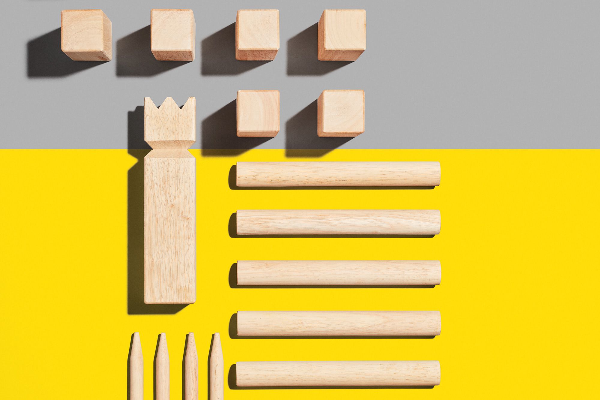 Kubb is a little like bowling and a little like horseshoes.