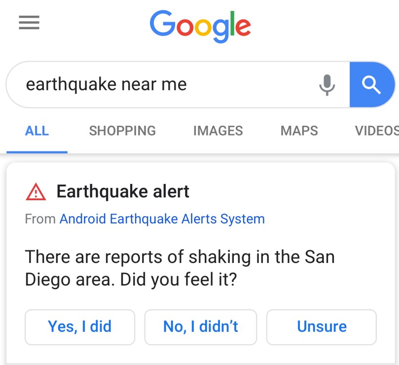 People in the area will see results like this.