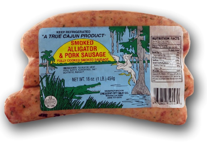 Cajun alligator sausage