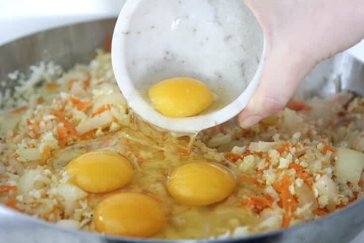 Cauliflower fried rice step 3 - Dr. Axe