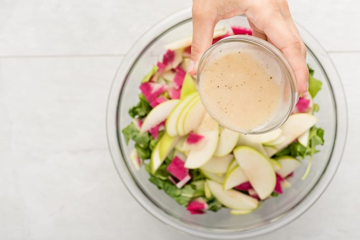 Kale caesar salad step 4 - Dr. Axe