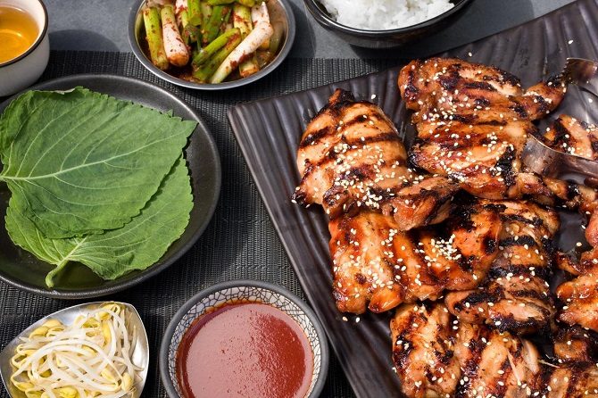 Korean BBQ grilled chicken recipe