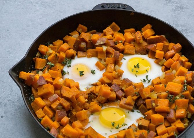 sweet potato hash recipe with eggs