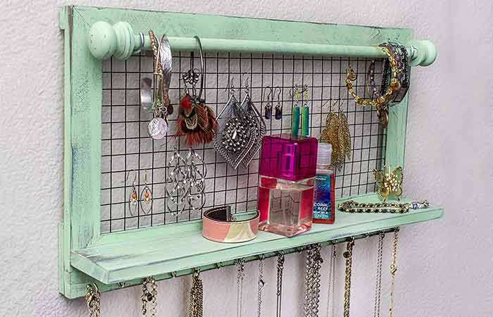  Shabby Chic Jewelry Organizer