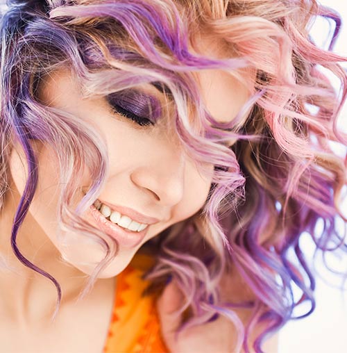 Blue And Purple Highlights