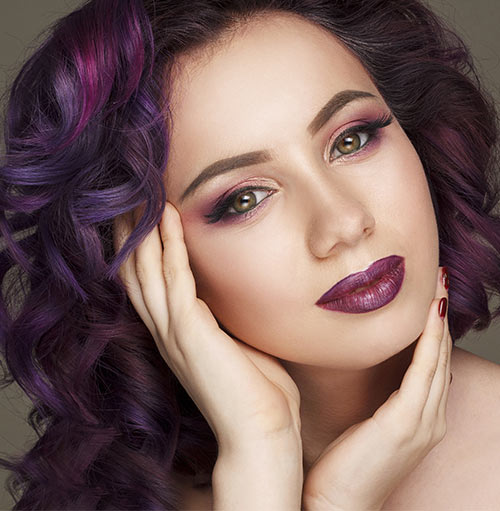 Light And Dark Purple Highlights