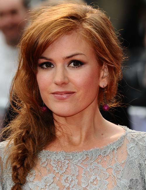 Side Parting With Messy Side Braid