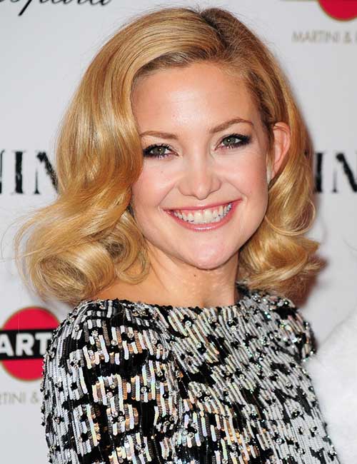 Retro Curls With Side Parting