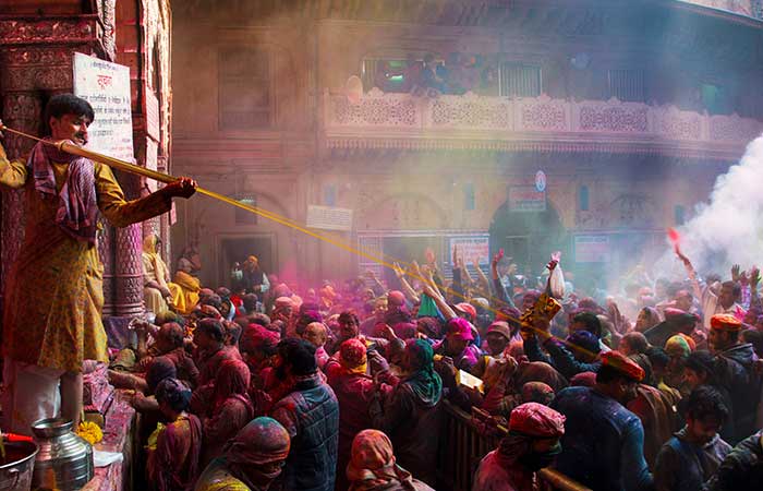 3. Experience The Festival Of Colors — The Holi Festivities In Vrindavan