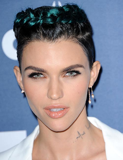 16. Braided Blue Highlights