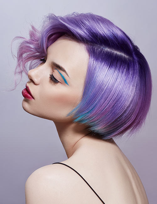 Light Purple With Blue Highlights