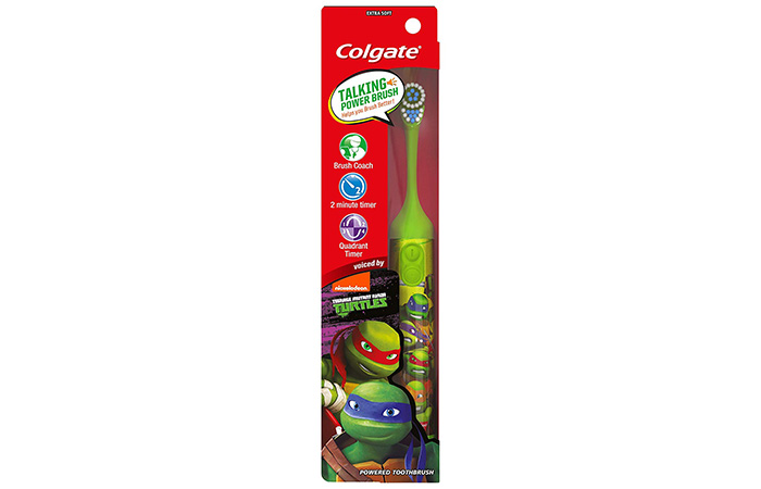 Best For Ages 7 And Up – Colgate Kids Teenage Mutant Ninja Turtles Interactive Talking Toothbrush