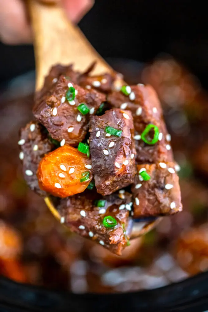 Picture of crockpot beef teriyaki.