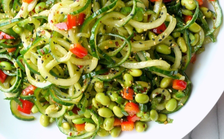 cucumber edamame salad