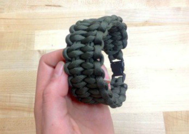 Cut off the ends and use your lighter or matches to burn them | How To Make A Paracord Bracelet: Blaze Bar Quick Deploy | how to make a paracord bracelet | easy paracord bracelet instructions