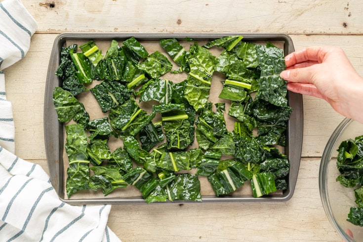 Kale chips recipe step 4 - Dr. Axe